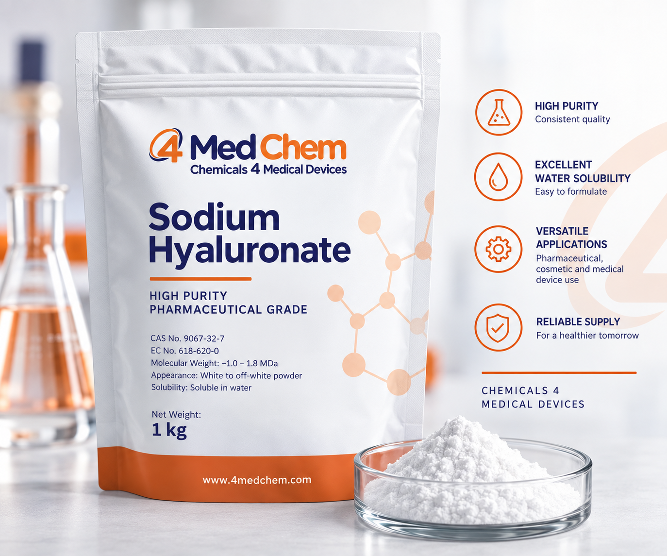 Sodium hyaluronate powder — 4MedChem